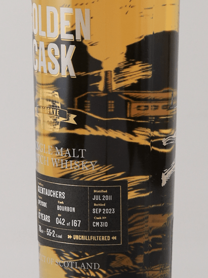 Golden Cask Glentauchers 12 Year Old 2011 - Bottle Of Japan