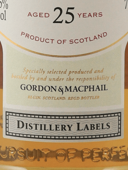 Gordon & MacPhail Distillery Label Glenburgie 25 Year Old - Bottle Of Japan