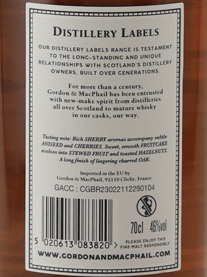 Gordon & MacPhail Distillery Label Linkwood 25 Year Old 2024 Release - Bottle Of Japan
