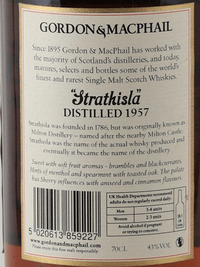 Gordon & MacPhail Strathisla 1957／2013 - Bottle Of Japan