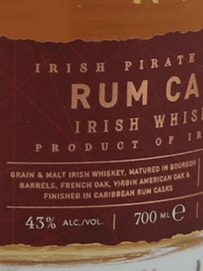 Grace O'Malley Rum Cask - Bottle Of Japan