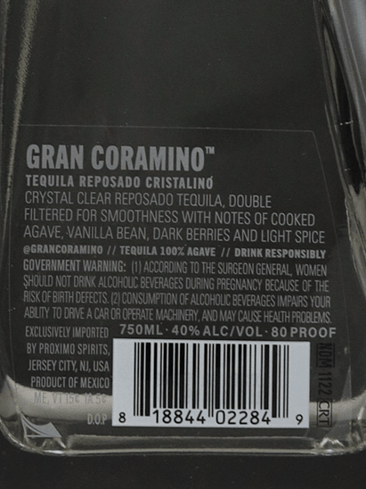 Gran Coramino Cristalino - Bottle Of Japan