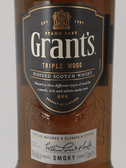 Grant's Triple Wood Smoky 1L - Bottle Of Japan