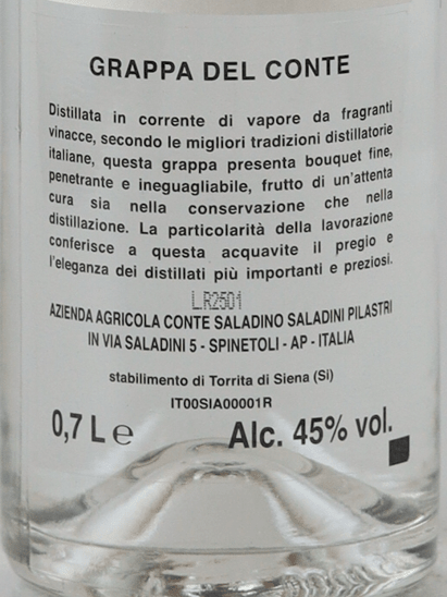 Grappa del Conte - Bottle Of Japan