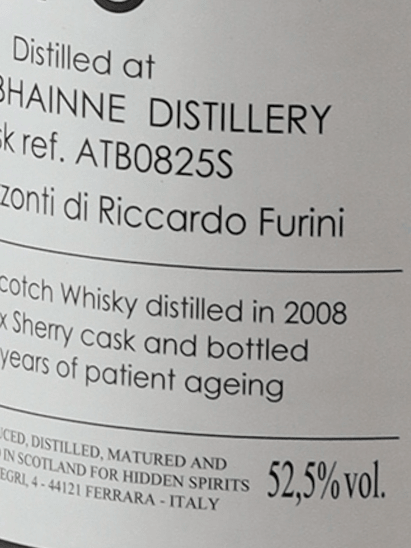 Hidden Spirits Allt - A - Bhainne 16 Year Old 2008 - Bottle Of Japan