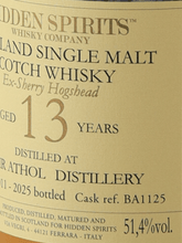Load image into Gallery viewer, Hidden Spirits Blair Athol 13 Year Old 2011 - Bottle Of Japan