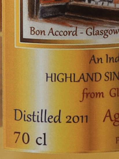 High Spirits Glencadam 13 Year Old 2011 - Bottle Of Japan
