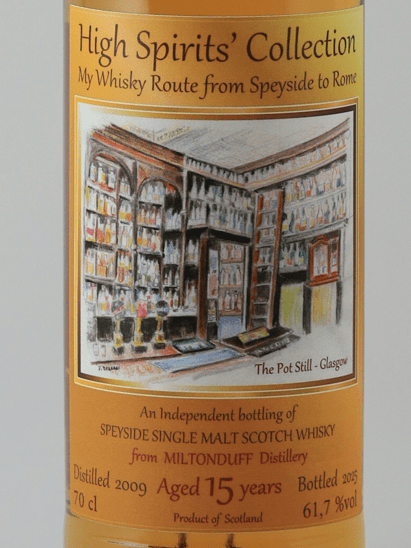 High Spirits Miltonduff 15 Year Old 2009 - Bottle Of Japan
