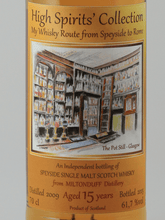 Load image into Gallery viewer, High Spirits Miltonduff 15 Year Old 2009 - Bottle Of Japan