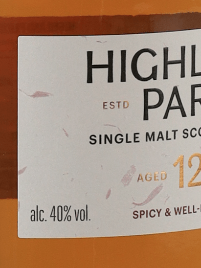 Highland Park 12 Year Old New Label - Bottle Of Japan
