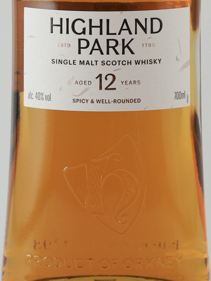 Highland Park 12 Year Old New Label - Bottle Of Japan