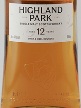 Load image into Gallery viewer, Highland Park 12 Year Old New Label - Bottle Of Japan