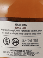 Load image into Gallery viewer, Highland Park 15 Year Old New Label - Bottle Of Japan