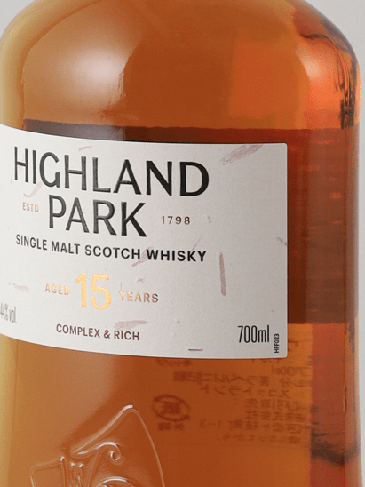 Highland Park 15 Year Old New Label - Bottle Of Japan