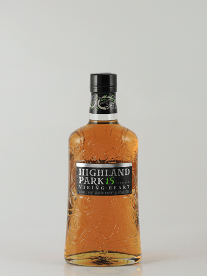 Highland Park 15 Year Old Viking Heart Glass Bottle - Bottle Of Japan
