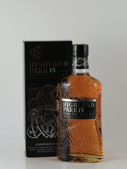 Highland Park 15 Year Old Viking Heart Glass Bottle - Bottle Of Japan