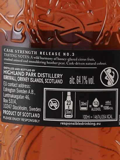Highland Park Cask Strength No.3 - Bottle Of Japan