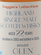 Load image into Gallery viewer, Highlander Inn Maggie's Collection Glen Garioch 22 Year Old 2003 - Bottle Of Japan