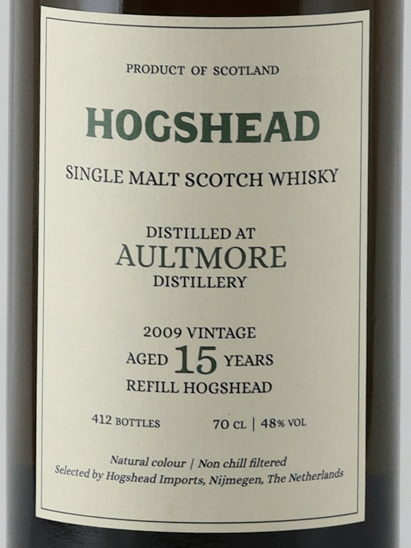 Hogshead Indie Mortlach 15 Year Old 2009 - Bottle Of Japan