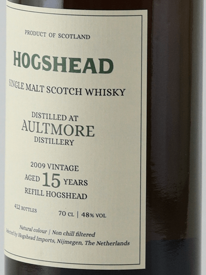Hogshead Indie Mortlach 15 Year Old 2009 - Bottle Of Japan