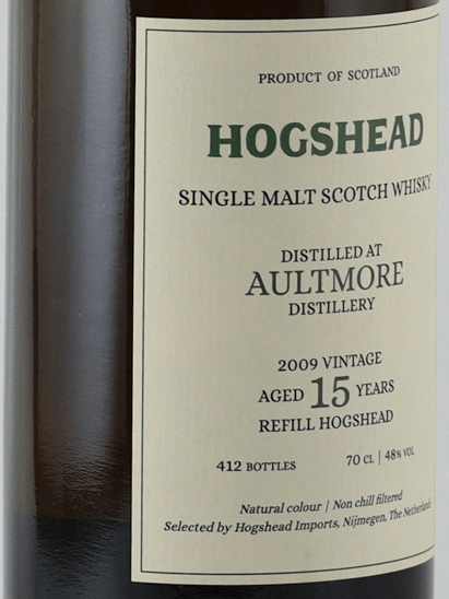 Hogshead Indie Mortlach 15 Year Old 2009 - Bottle Of Japan