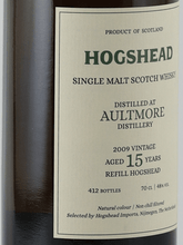 Load image into Gallery viewer, Hogshead Indie Mortlach 15 Year Old 2009 - Bottle Of Japan
