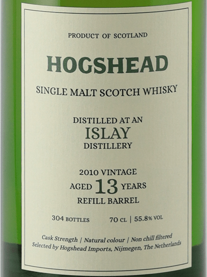 Hogshead Indie Secret Islay 13 Year Old 2010 - Bottle Of Japan