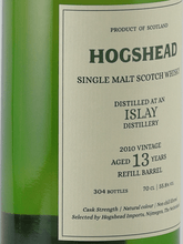 Load image into Gallery viewer, Hogshead Indie Secret Islay 13 Year Old 2010 - Bottle Of Japan