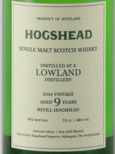 Load image into Gallery viewer, Hogshead Indie Secret Lowland 9 Year Old 2014 - Bottle Of Japan