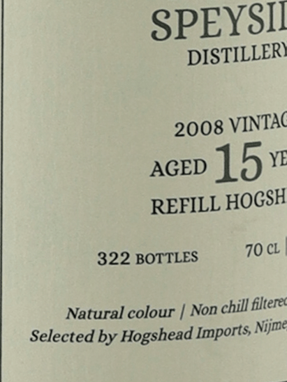 Hogshead Indie Secret Speyside 15 Year Old 2008 - Bottle Of Japan