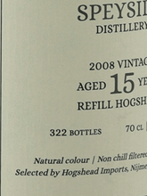 Load image into Gallery viewer, Hogshead Indie Secret Speyside 15 Year Old 2008 - Bottle Of Japan