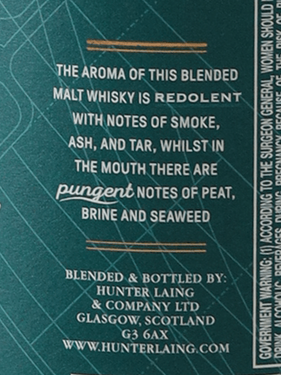 Hunter Laing Islay Journey 750ml Old Label - Bottle Of Japan