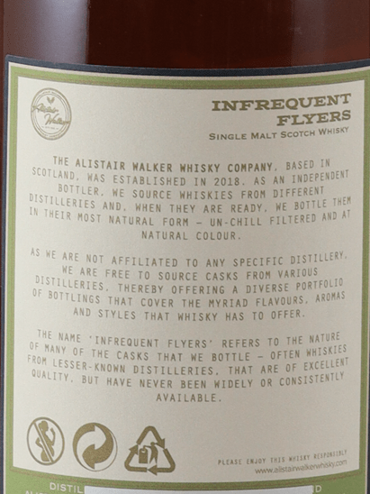 Infrequent Flyer Glentauchers 12 Year Old 2012 - Bottle Of Japan