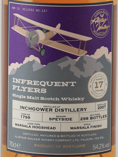 Infrequent Flyer Inchgower 17 Year Old 2007 - Bottle Of Japan