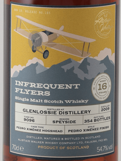 Infrequent Flyers Glenlossie 16 Year Old 2009 - Bottle Of Japan