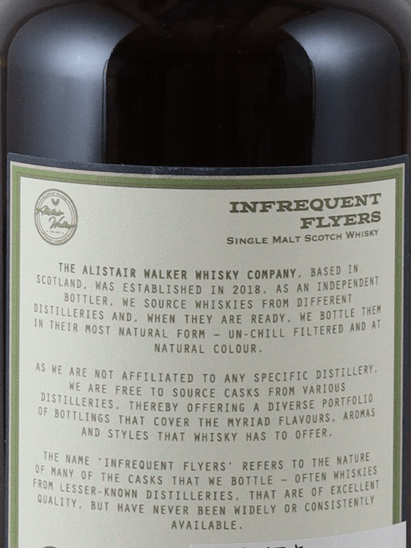 Infrequent Flyers Strathmill 16 Year Old 2008 - Bottle Of Japan
