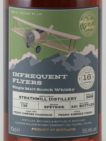 Infrequent Flyers Strathmill 16 Year Old 2008 - Bottle Of Japan