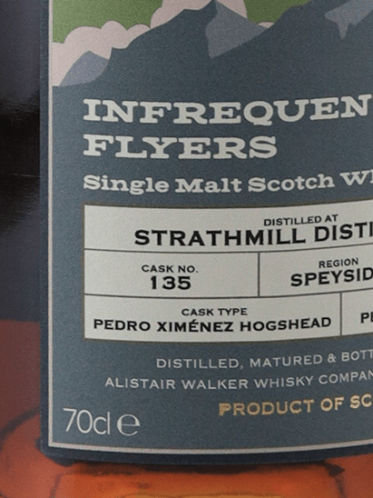 Infrequent Flyers Strathmill 16 Year Old 2008 - Bottle Of Japan