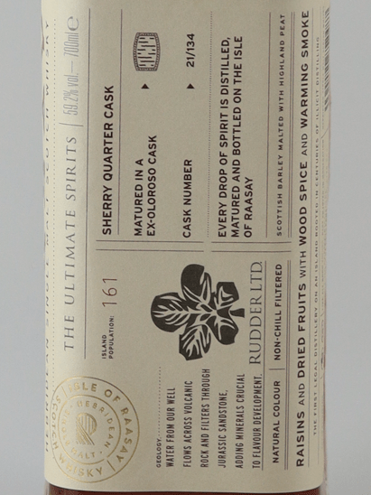 Isle of Raasay 4 Year Old 2021 for THE ULTIMATE SPIRITS - Bottle Of Japan