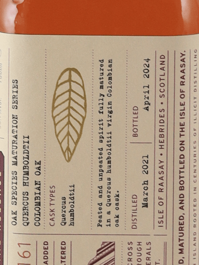 Isle of Raasay Colombian Oak Oak Species - Bottle Of Japan