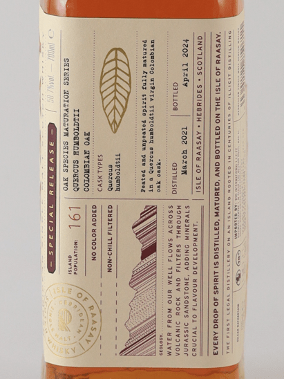Isle of Raasay Colombian Oak Oak Species - Bottle Of Japan