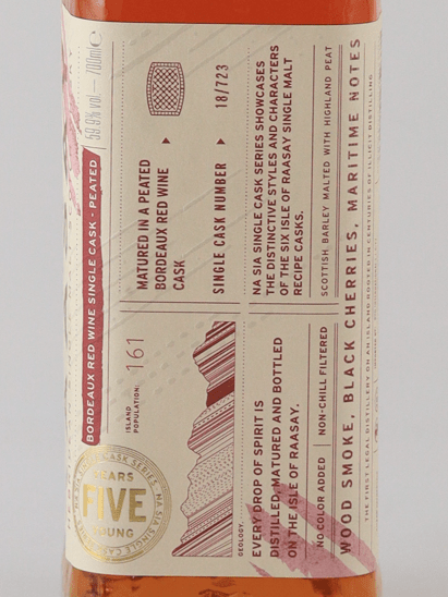 Isle of Raasay Na Sia 5 Year Old Bordeaux Red Wine Cask Peated - Bottle Of Japan