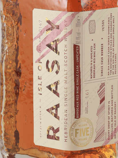 Isle of Raasay Na Sia 5 Year Old Bordeaux Red Wine Cask Unpeated - Bottle Of Japan