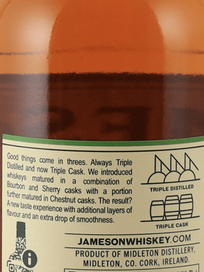 Jameson Triple Triple 700ml - Bottle Of Japan