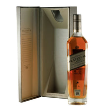 Load image into Gallery viewer, Johnnie Walker Platinum Label 18 Year Old bottle with open presentation box