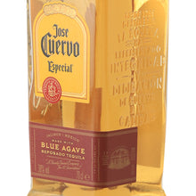 Load image into Gallery viewer, Jose Cuervo Especial Reposado tequila, embossed glass and right-side label
