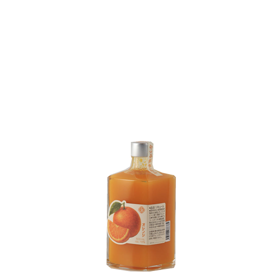 Kanegasaki Orange Nectar 500ml Japanese orange liqueur - right bottle angle