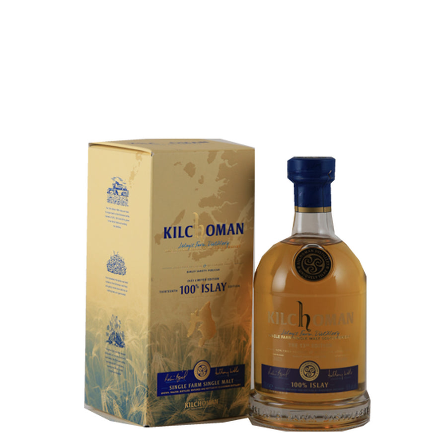 Kilchoman 100% Islay 13th Edition Single Malt Scotch Whisky 700ml - bottle and gift box
