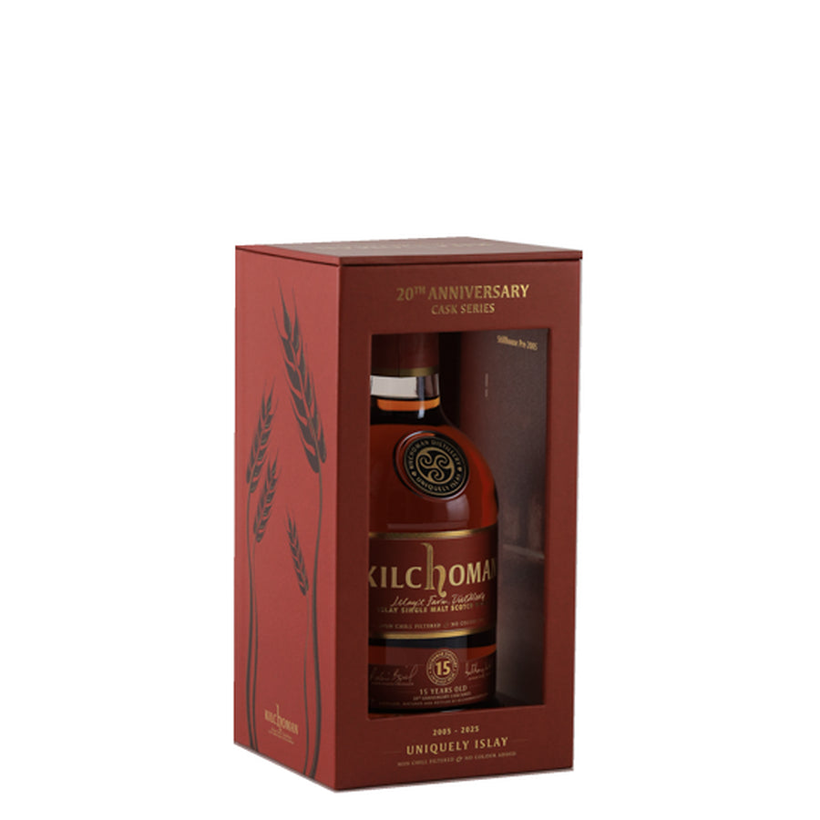 Kilchoman 15 Year Old Sherry Cask 20th Anniversary 52.7% 700ml Islay whisky - bottle in display box