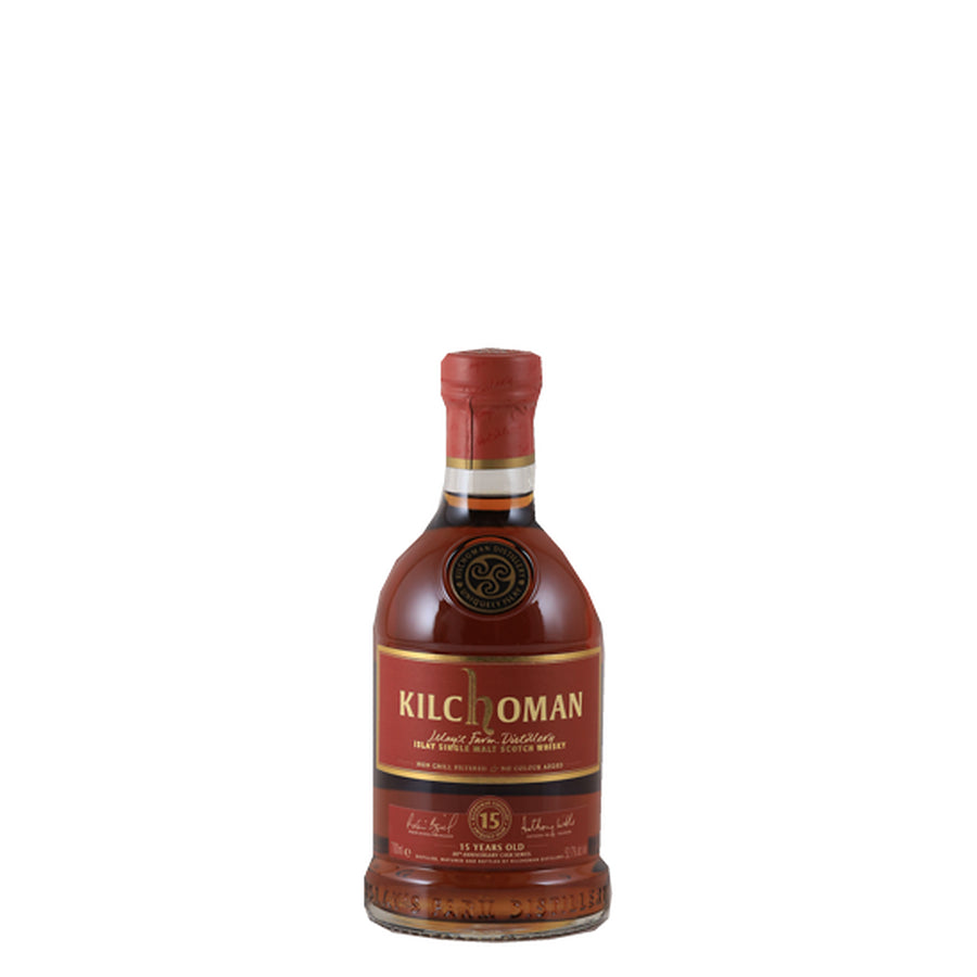 Kilchoman 15 Year Old Sherry Cask 20th Anniversary 52.7% 700ml Islay whisky - front bottle